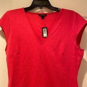 Womens L Coral top